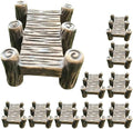 Miniature Bridge Model Decor 10Pcs Wooden Retro Garden Ornaments by FUNOMOCYA