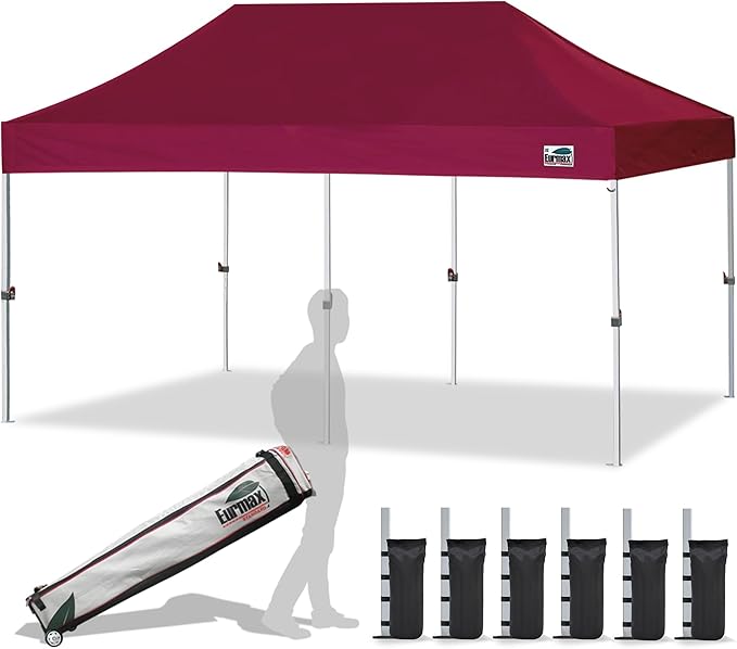 Eurmax USA 10'x20' Pop Up Canopy Tent Commercial Instant Canopies by Eurmax