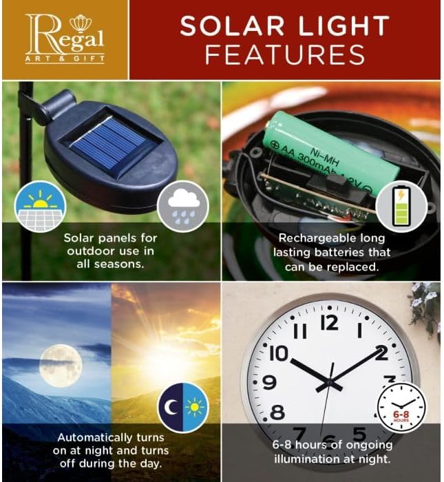 Regal Art & Gift Hot Air Balloon Solar Lantern – Hanging Solar-Powered LED - Image 9