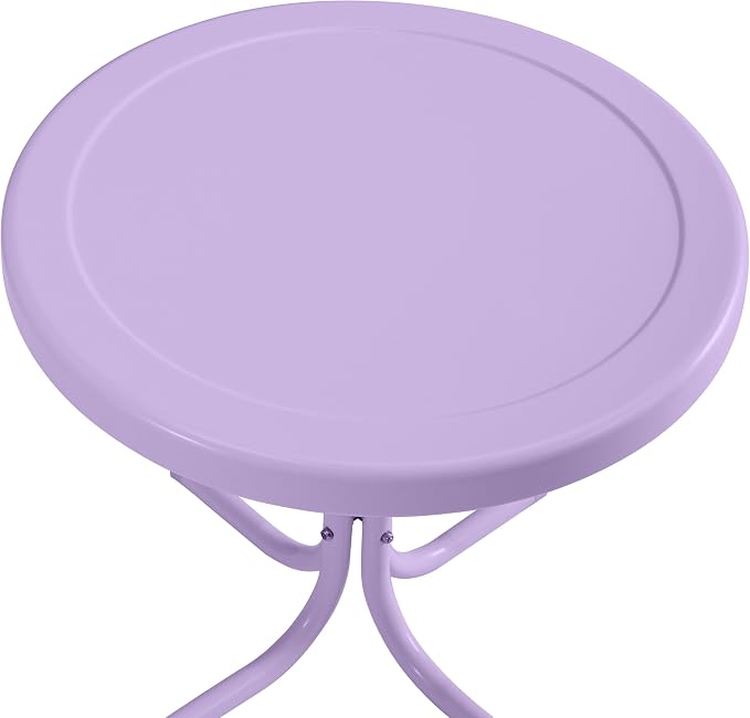 Crosley Furniture Griffith Weather Resistant Retro Metal Outdoor Side Table - Image 4