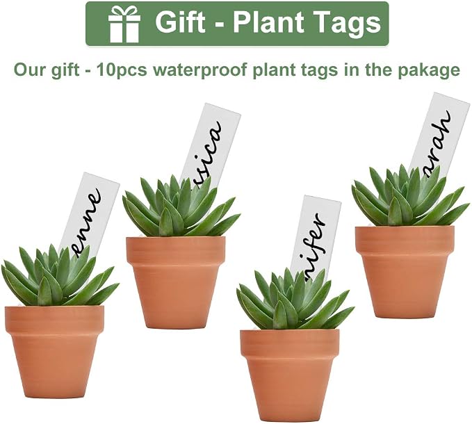 32pcs Small Mini 2" Terracotta Pot Clay Ceramic Pottery Planter, Cactus Flower - Image 6
