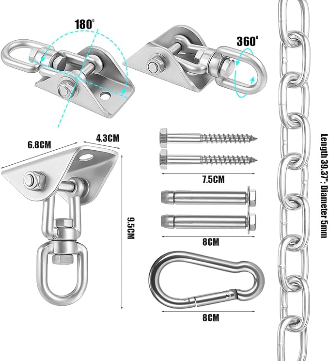 Hammock Hanging Kit, Hanging Chair Hardware - Image 4