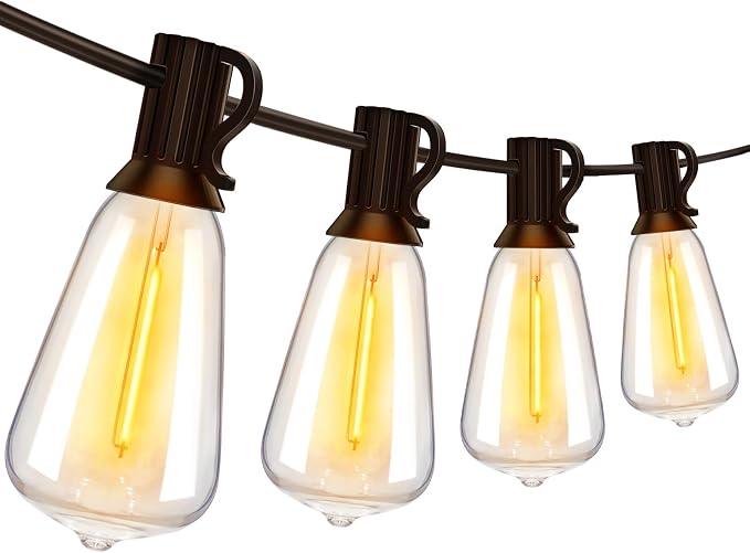 Ollny Outdoor String Lights 30FT, Shatterproof Connectable Patio Lights by Ollny