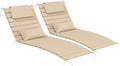2PCS Outdoor Water-Resistant Olefin Chaise Lounge Cushions by Aofeite