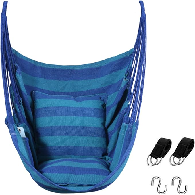 Goutime Hammock Chair, Indoor Hanging Rope Swing, Tree Swinging Chairs by Goutime