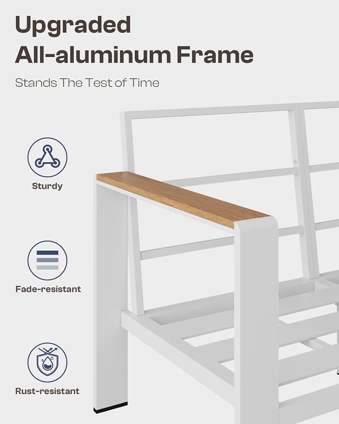 Aluminum Outdoor Patio Furniture Set - Image 7