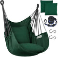 Halalona Hammock Chair Hanging Hammock Chair Rope Swing 2 Cushions by Halalona