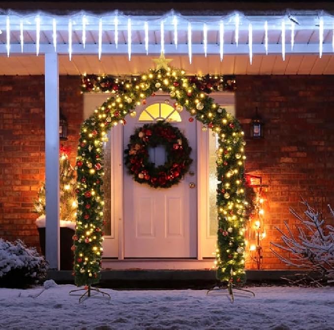 VINGLI 8ft Premium Christmas Arch Garland - Image 3