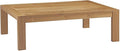 Modway Upland Teak Wood Outdoor Patio Coffee Table in Natural by Modway