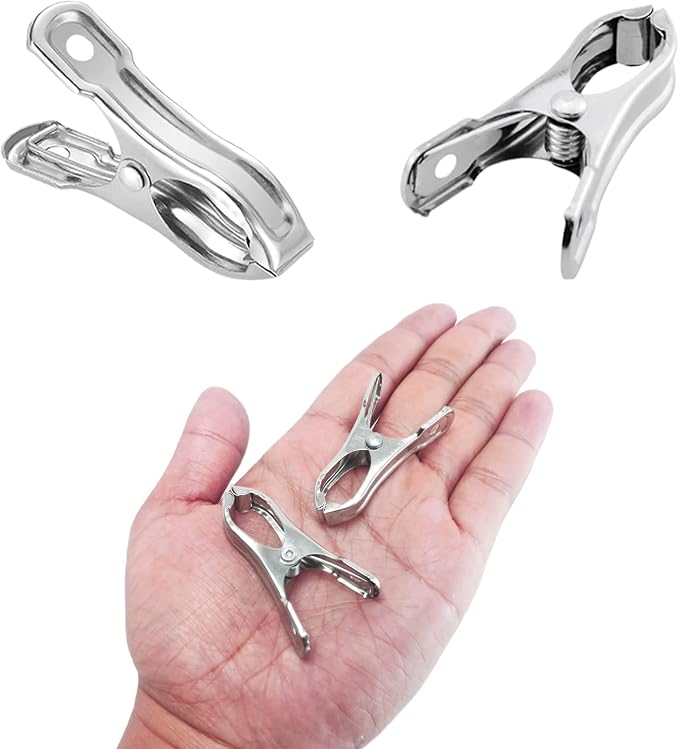 80 Pcs 2inches Gardening Clips for Netting, Metal Clamps Made of Stainless Steel - Image 8