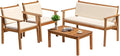 Greesum Outdoor Patio Furniture, 4 Piece Bistro Sofa Set by BuynowfromGreesum