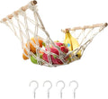 Hanging Fruit Hammock with Hooks, Hanging Fruit Basket Under the Kitchen Cabinet by Motarna