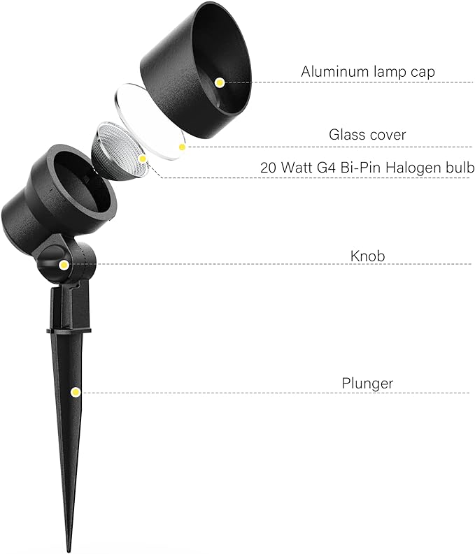 Malibu Low Voltage Landscape Lighting 20W Outdoor Spotlight Outdoor - Image 7