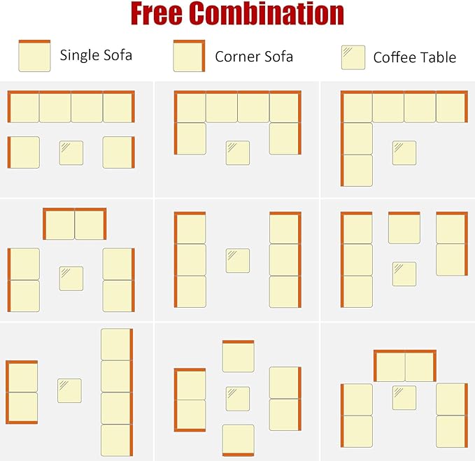 Tangkula 7 Pieces Wicker Patio Furniture Set, All-Weather Outdoor Rattan - Image 5