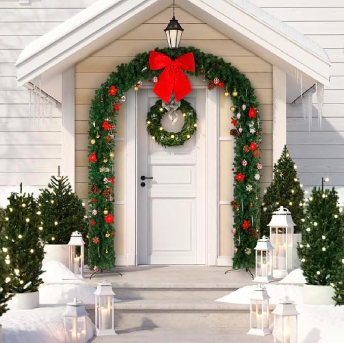 VINGLI Christmas Artificial Tree Arch, Holiday Parties, Festival Home Decor - Image 3