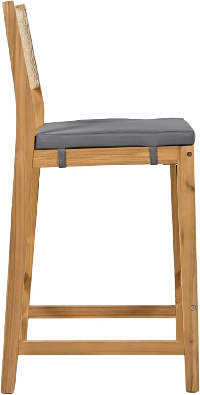 Christopher Knight Home Barron 5-Piece Acacia Wood Patio Bar Set, Patio Bar - Image 10