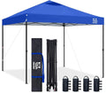10x10 Pop Up Canopy Tent, 300D Silver-Coating Top, 1-Person Setup Commercial by FANPATUS
