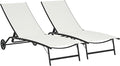 Outsunny Chaise Lounge Outdoor, 2 Piece Lounge Chair by Outsunny
