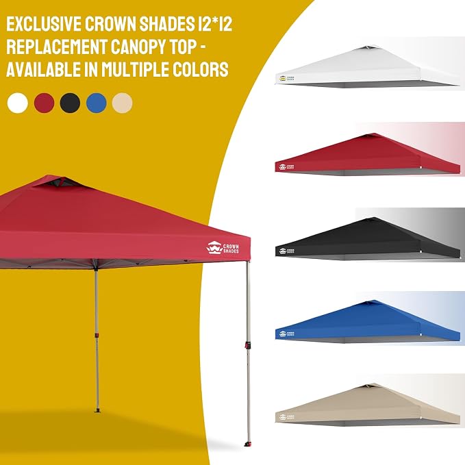 CROWN SHADES 12x12 Canopy Replacement Top - Image 7
