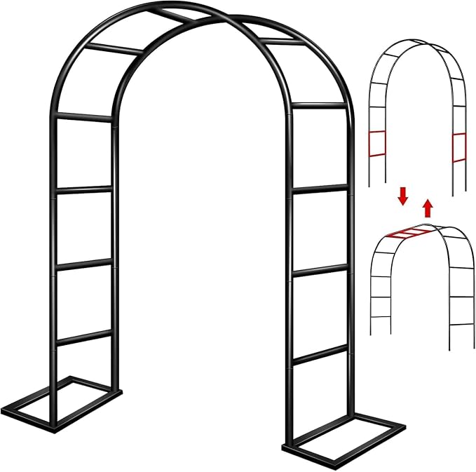 Garden Arch Trellis for Climbing Plants Outdoor Wedding Arches for Ceremony by ZANGEROI