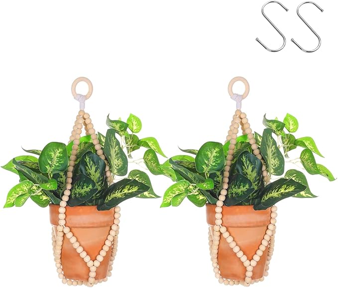 Artilady 2 Pack Beaded Plant Hanger Indoor by Artilady