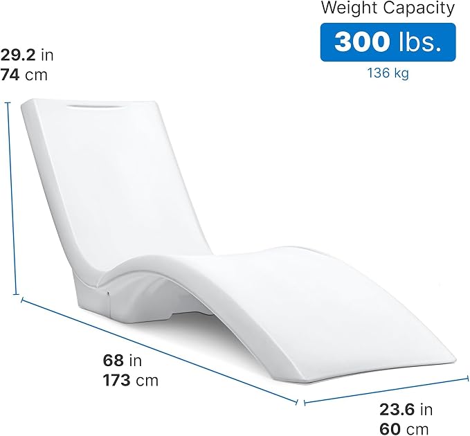 Step2 Vero Pool Lounger, Fade-Resistant, Waterproof Patio Furniture, Pool - Image 2