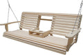 5 Ft Wooden Porch Swing with Flip Cup Holder, Swing Chair Bench with Hanging by Unknown