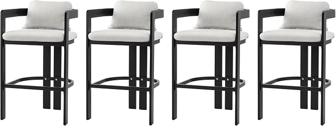 Christopher Knight Home Minxi Outdoor Counter Height Bar Stools Set of 4 - Image 5