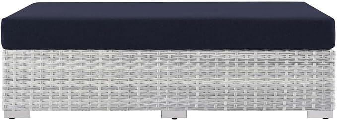 Modway EEI-4308-LGR-NAV Ottoman, Light Gray Navy - Image 4