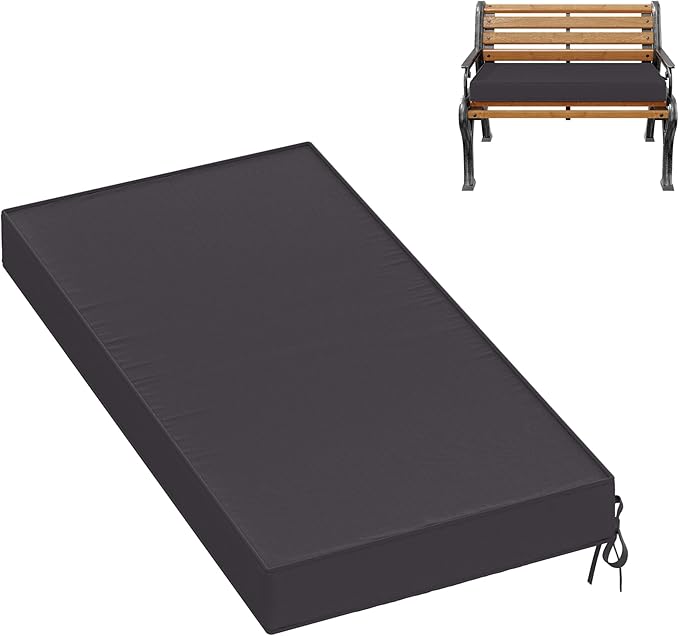 Premium Outdoor Bench Cushions for Patio Furniture 3.5inches Memory Foam Bench by Pakunoda