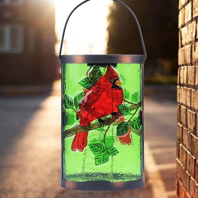 Hanging Solar Lantern Outdoor Decorative Waterproof LED Solar Cardinal Lights - Image 4