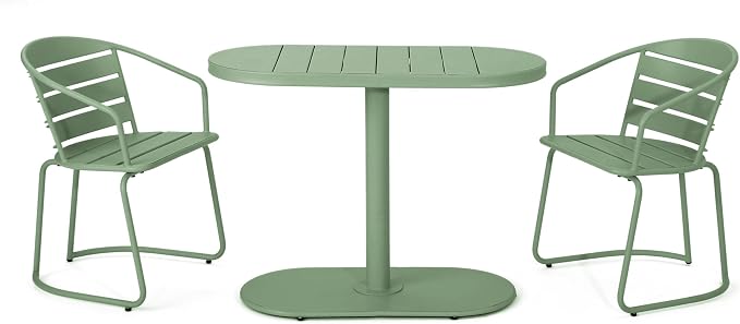 Christopher Knight Home Adley Outdoor Bistro Set, 3-Piece Bistro Table and - Image 3