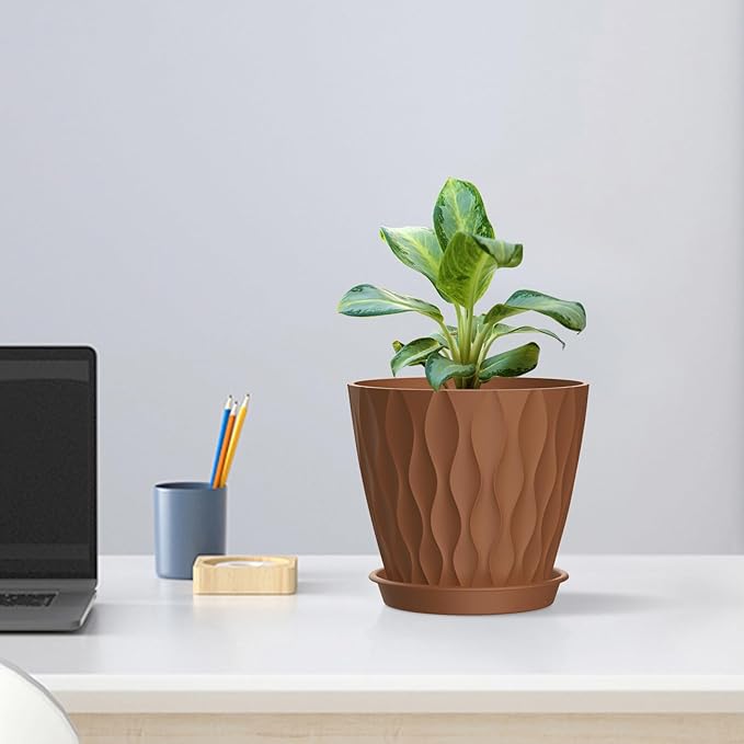 6 inch Plant Pots, Plastic Planters - Image 5
