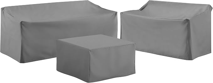 Crosley Furniture Patio Furniture Covers, Waterproof 3-Piece Cover Set by CrosleyFurniture
