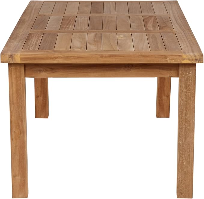 Teak Outdoor Coffee Table, Premium Grade A Teak Wood Patio Furniture - Image 6