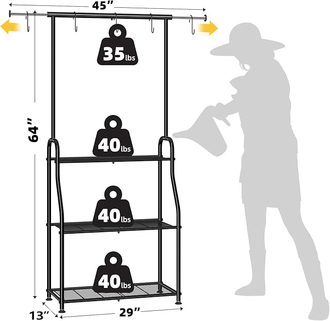 Simple Trending Plant Stand Indoor Outdoor, Heavy Duty Metal 3 Tiered Hanging - Image 6
