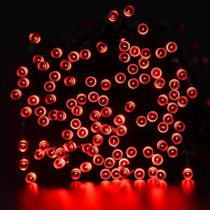 Joomer Red Solar Christmas Lights, 2 Pack Total 144FT 400 LED 8 Modes - Image 6