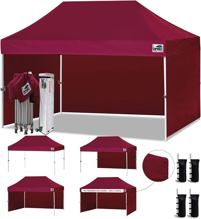 Eurmax USA 10'x15' Pop-up Canopy Tent Commercial Instant Canopies by Eurmax