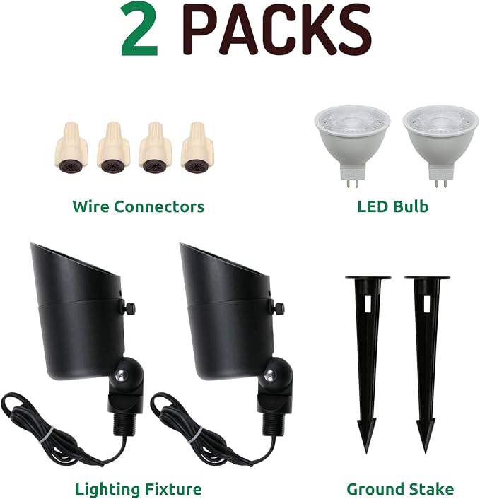 Lumina Lighting® 4W Landscape Lighting 12V Landscape Lights Low Voltage - Image 2