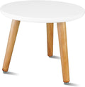 Uneedem Indoor Plant Stand, Wood Mid Century Modern Small Round Side Plant Table by Uneedem