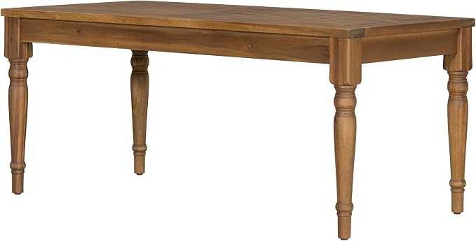 Christopher Knight Home Lama Rectangular Outdoor Coffee Table, Slat Panel Side - Image 5