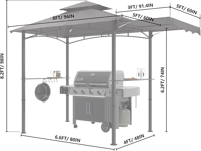 MASTERCANOPY 11 x 5 Grill Gazebo - Image 2