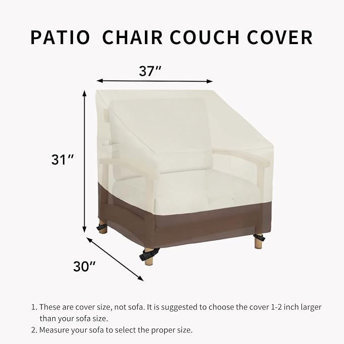 Easy-Going Outdoor Chair Cover Waterproof, Heavy Duty Patio Chair Cover - Image 6
