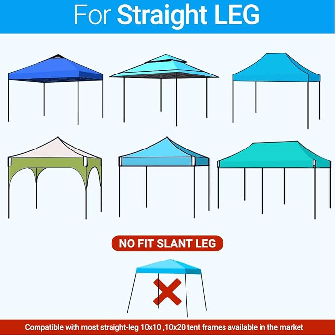 10x10 Canopy sidewalls, Pop Up Canopy Waterproof 99% UV Protection, Suits Pop - Image 7