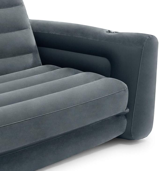 Intex 2 in 1 Inflatable Pull Out Sofa and Queen Size Air Bed Mattress - Image 9