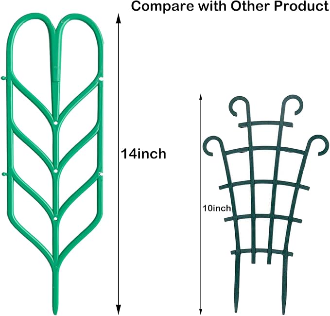 Garden Trellis for Climbing Plants 6 PCS Plastic Indoor Trellis for Potted - Image 4