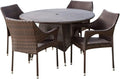 Christopher Knight Home Lorelai Outdoor Wicker Dining Set by ChristopherKnightHome