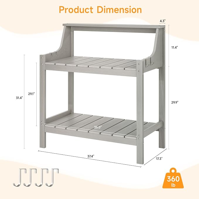 ONBRILL Potting Bench, HDPS Potting Bench - Image 2