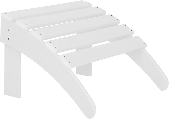 WO Home Furniture Adirondack Ottoman Outdoor Patio Footrest 13.5" Inch Folding by WOHomeFurniture