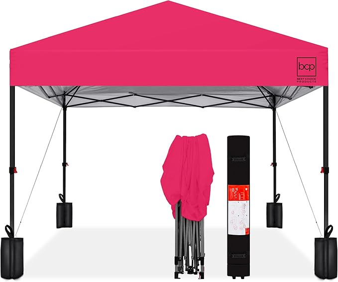 Best Choice Products 10x10ft Pop Up Canopy Tent, Outdoor Shade, 1 Person 1 by BestChoiceProducts